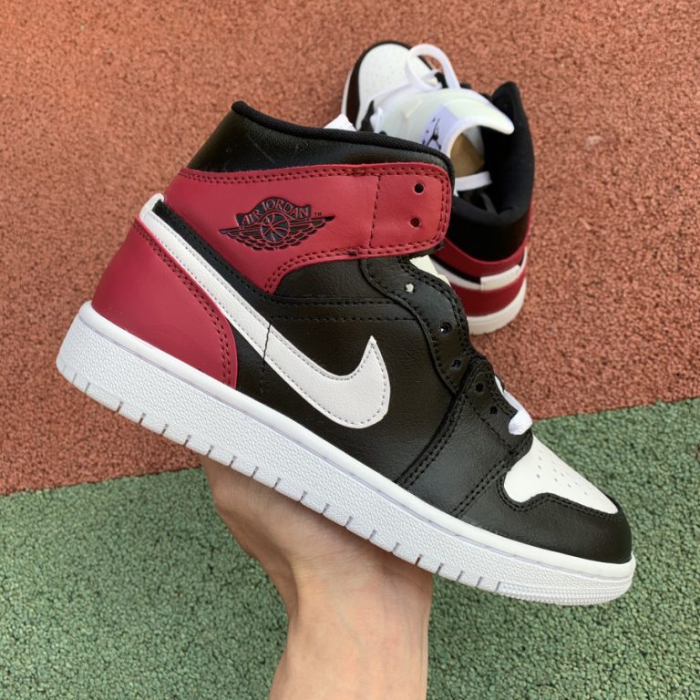 2020 Air Jordan 1 Mid BQ6472-016 'Noble Red' Girls Size For Sale
