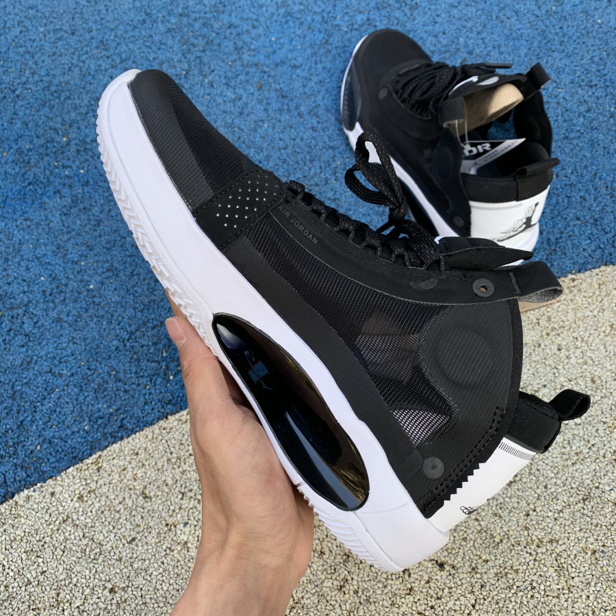 Cheap Air Jordan 34 PF Black White 'Eclipse' Men's Basketball Sneakers