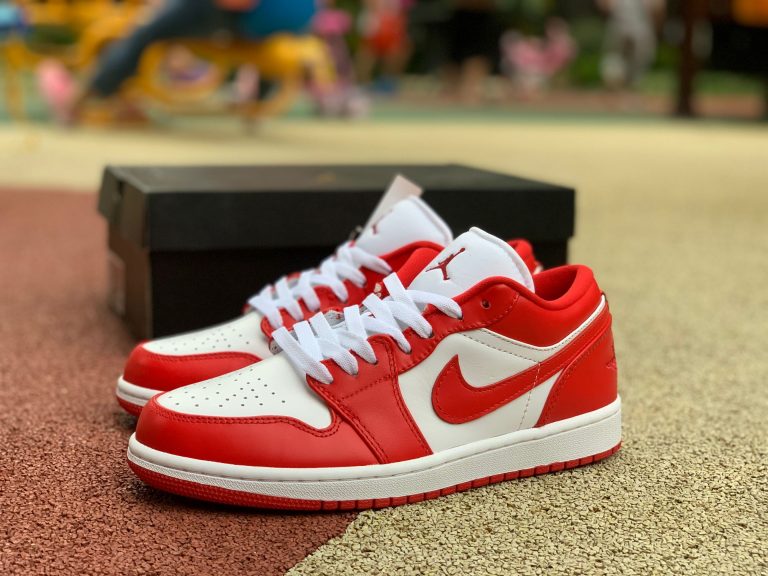 2020 Release Air Jordan 1 Low Gym Red White High Quality 553560 611