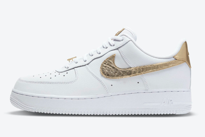Latest Release Nike Air Force 1 Low White/Metallic Gold Sale UK DC2181-100