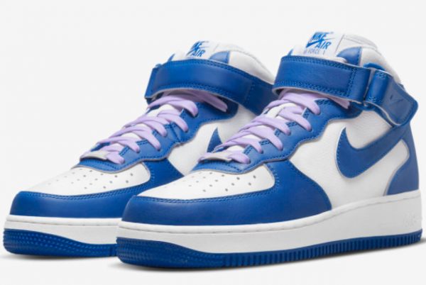 2022 New Nike Air Force 1 Mid Blue White Kentucky DX3721-100
